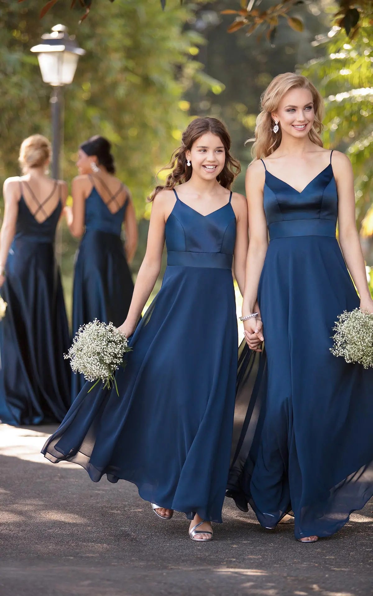 Bridesmaid Dress with Double Banded Waist